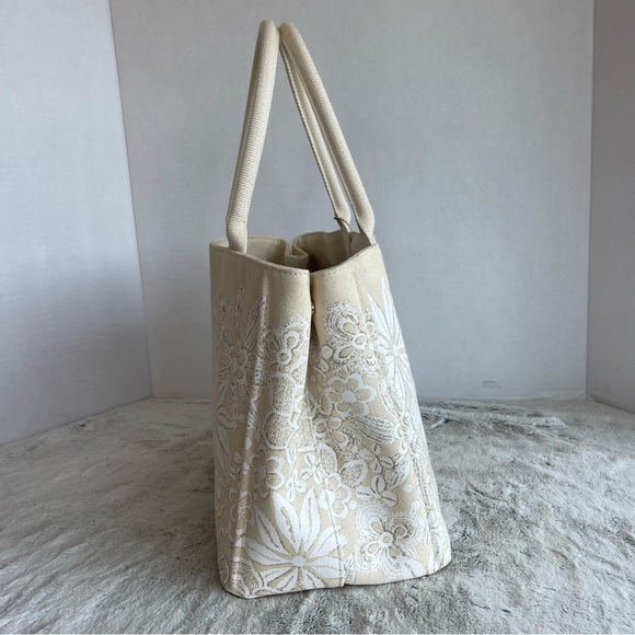 Oscar De La Renta Floral CanvasTote for Neiman Marcus/Target - Picture 2 of 11
